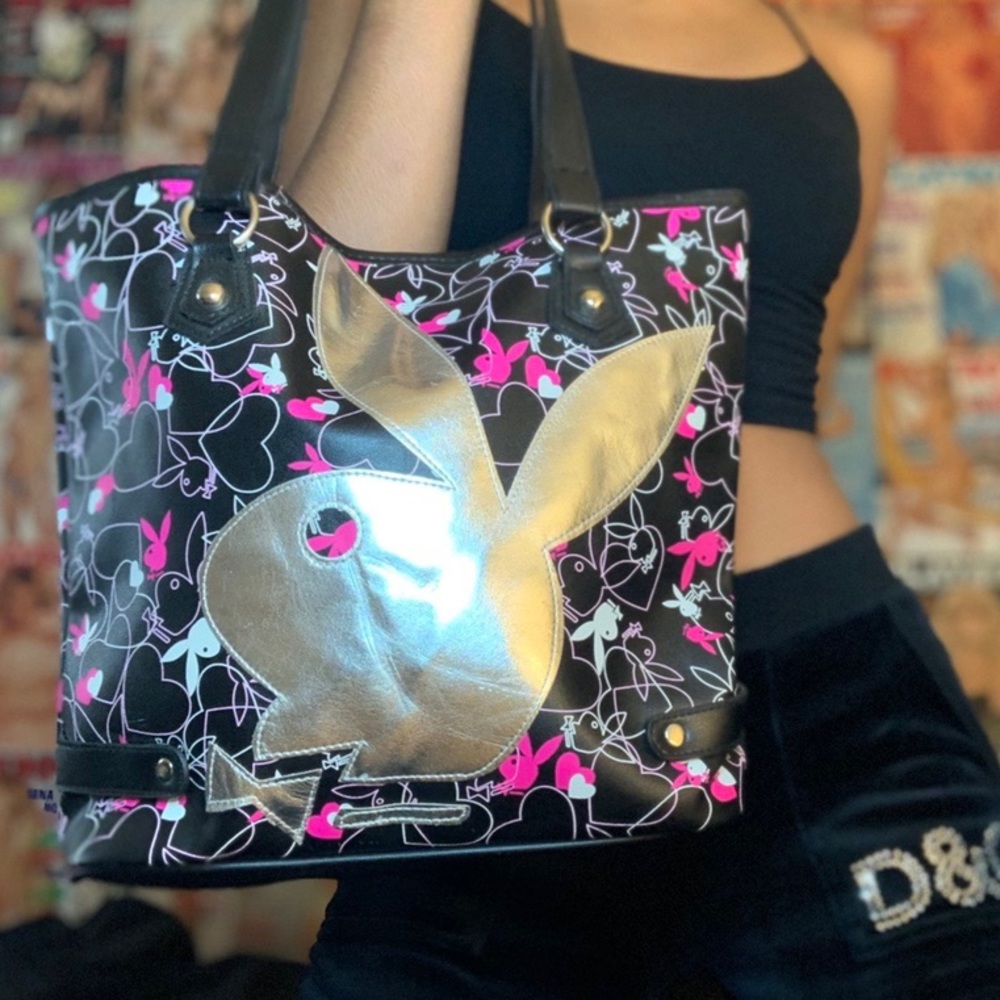 Playboy logo tote bag